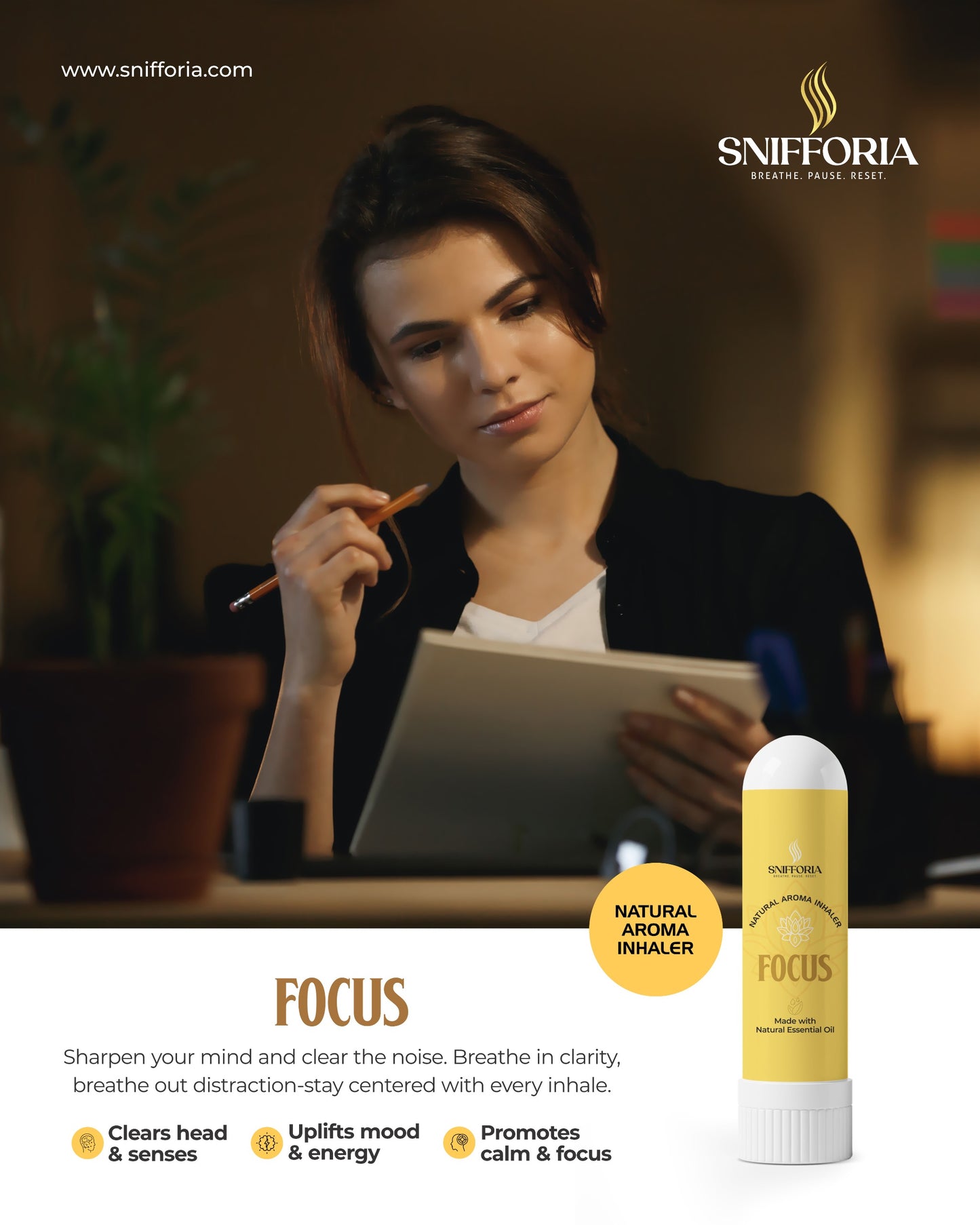 Snifforia Productivity Kit – 5 Mood In Motion Inhalers